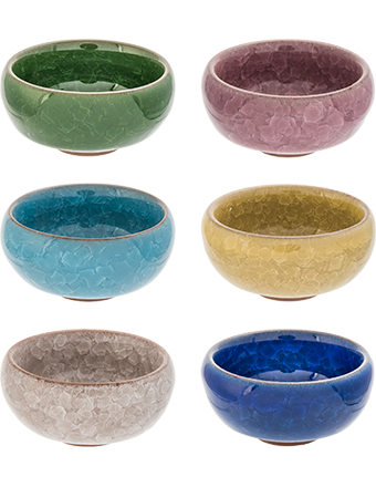 Crackle Tea Cups