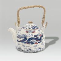 Porcelain Tea Pot - Blue Dragon