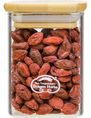 Goji berries in Glass Jar