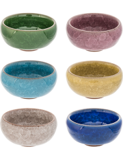 Ice Crackle Tea Cups, Set of 6 colors Ice Crackle Tea Cups, Set of 6 colors