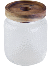 Mystique Hammered Glass Jar 700 ml Mystique Hammered Glass Jar 700 ml