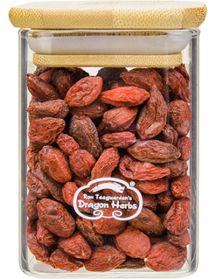 Goji Berries in Glass Jar