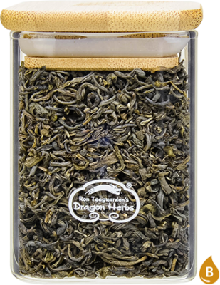 Green Tea Organic in glass jar