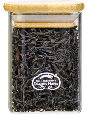 Black Tea Organic in glass jar