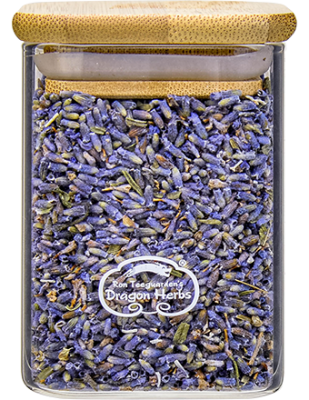 Lavender in glass jar