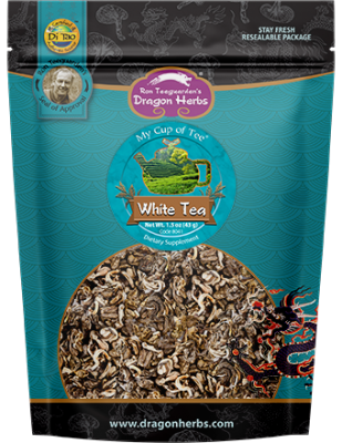 Organic White Tea in Teal Pouch 1.5 oz