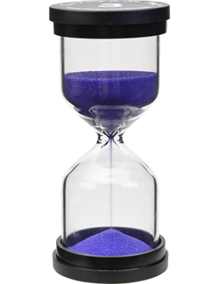 Hourglass Sand Timer – 3 minutes, Purple