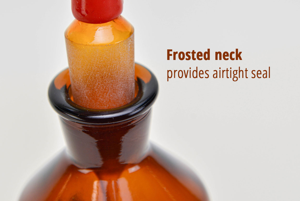 Frosted neck