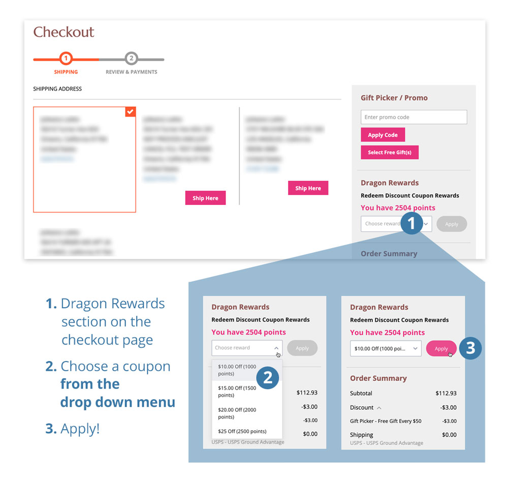 Coupon on Checkout Page